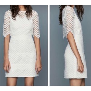 NWT Maje Rosalba White Straight Lace Dress